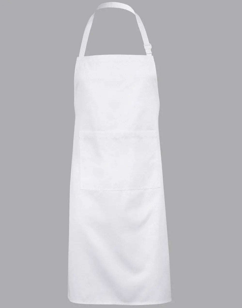 Bib Apron AP03 Hospitality & Chefwear Australian Industrial Wear White W 70cm x H 86cm